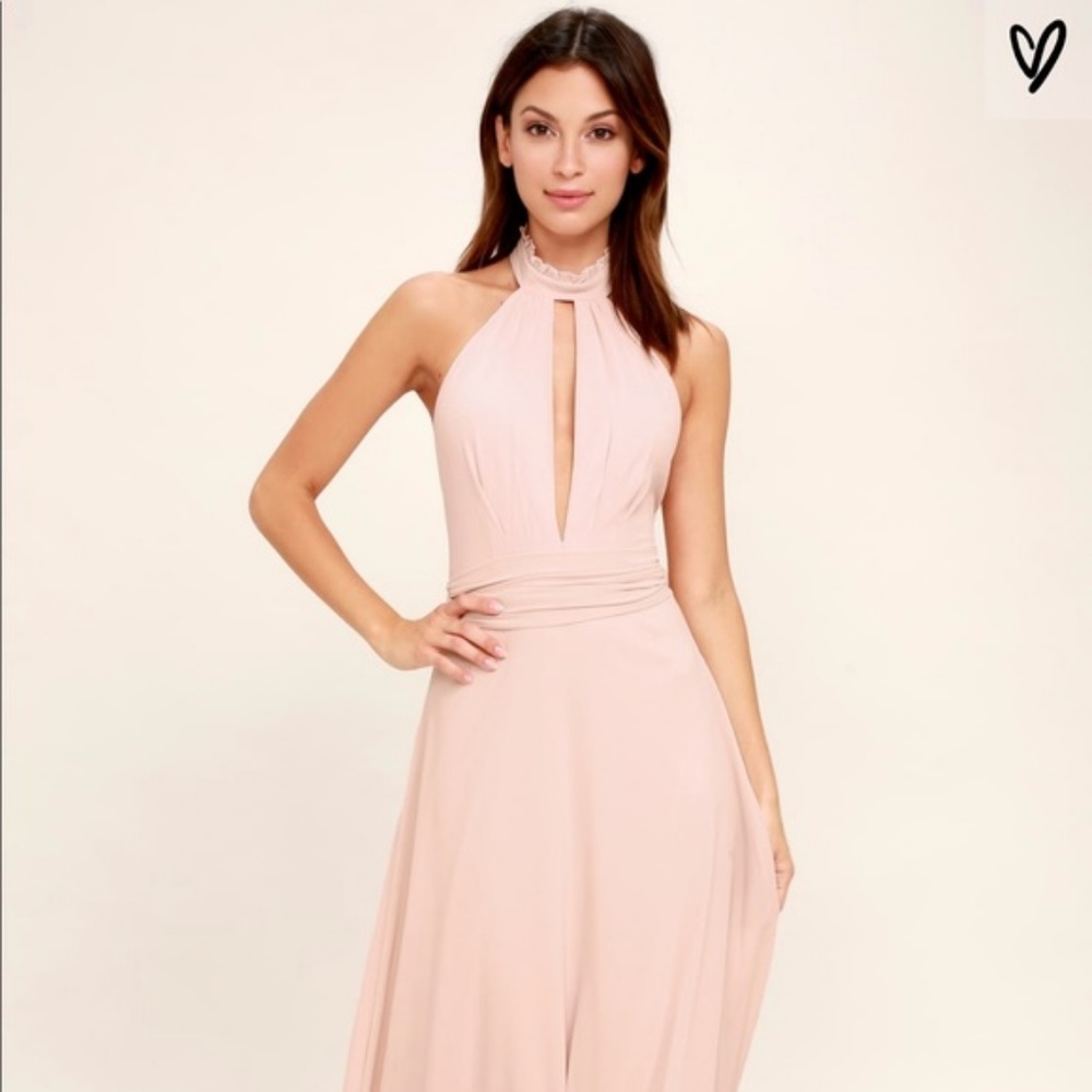 Lulus blush maxi dress